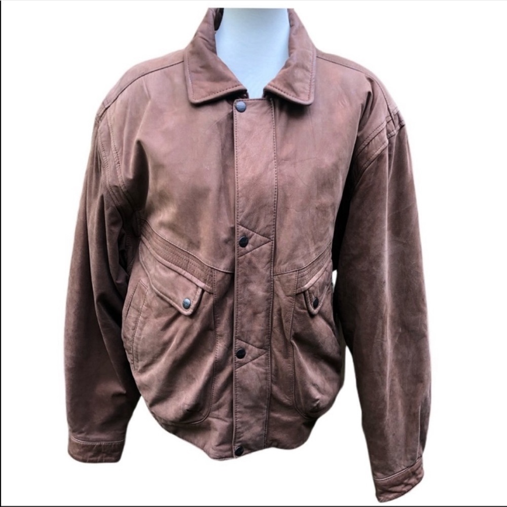 Mens Leather Bomber Jackey